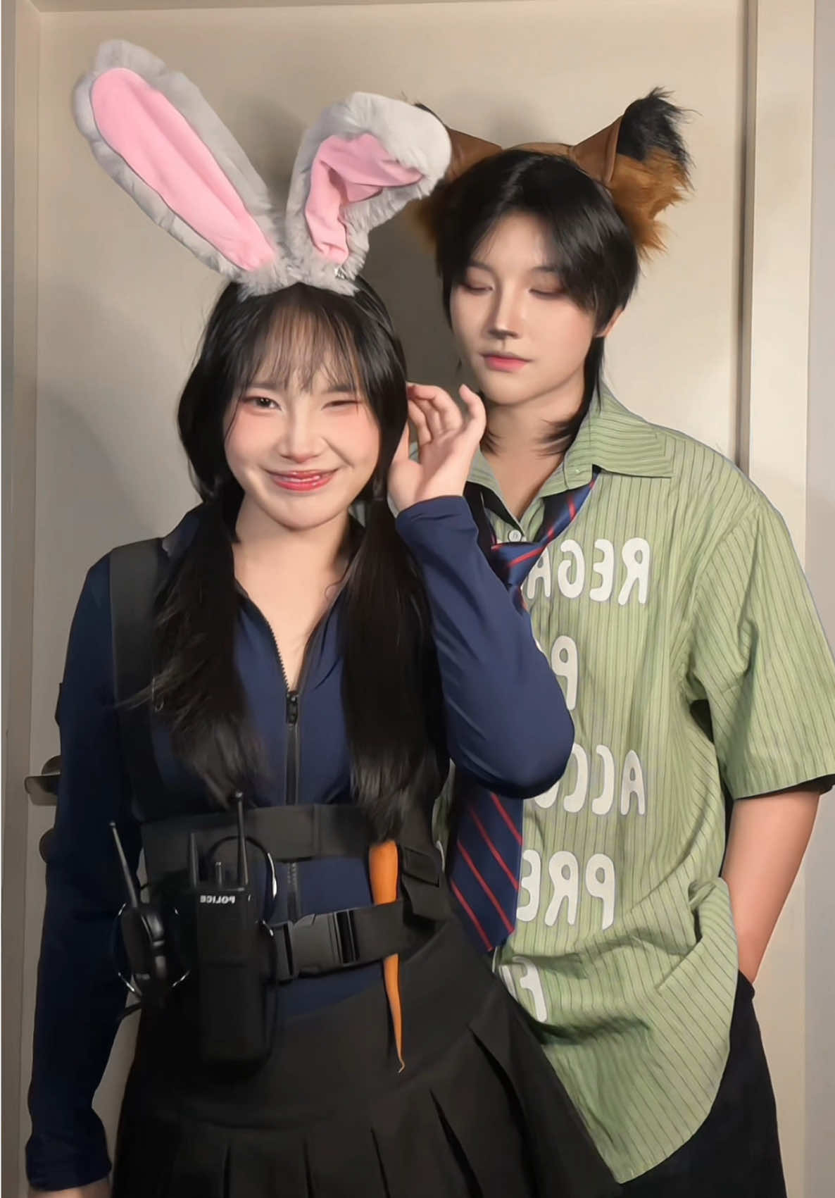 กระต่ายตัวนี้ซนจัง🐰🤏                                                                              #คุณธีร์กับแมวเด็ก #คู่รัก #couple #wlw #zootopia 