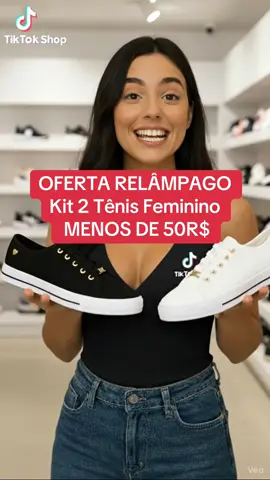 Kit 2 Tênis Feminino #tenis #casual #moda #mulher #tiktokshop 