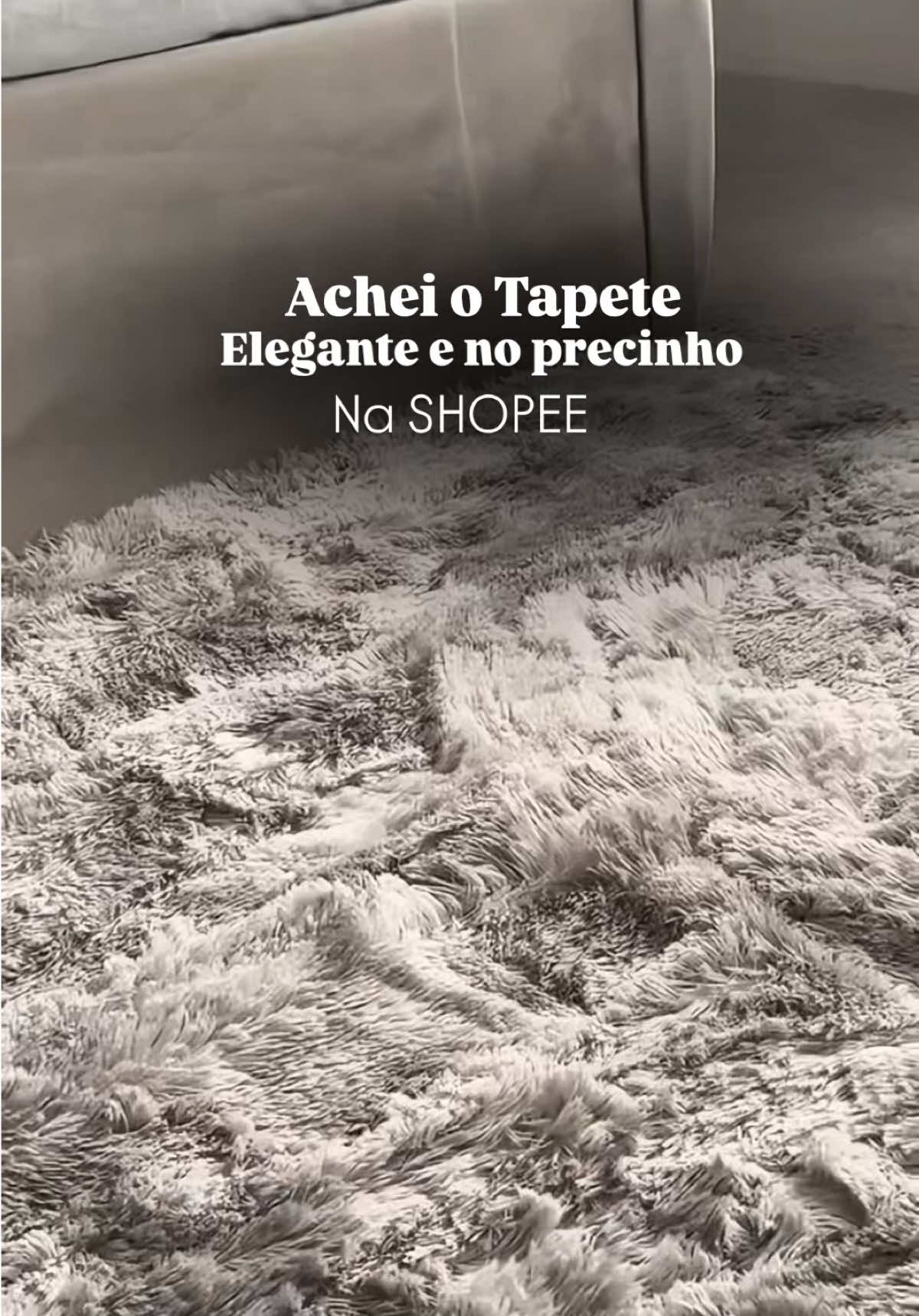 🩶 Tapete Shaggy Peludo — maciez e conforto para transformar sua sala! ✨ Deixe o ambiente aconchegante, moderno e elegante com este tapete irresistível. 👉 Aproveite a promoção e garanta o seu agora! 🛒 #shopee #comprasnashopee #comprasonline #tapetemacio #tapete 