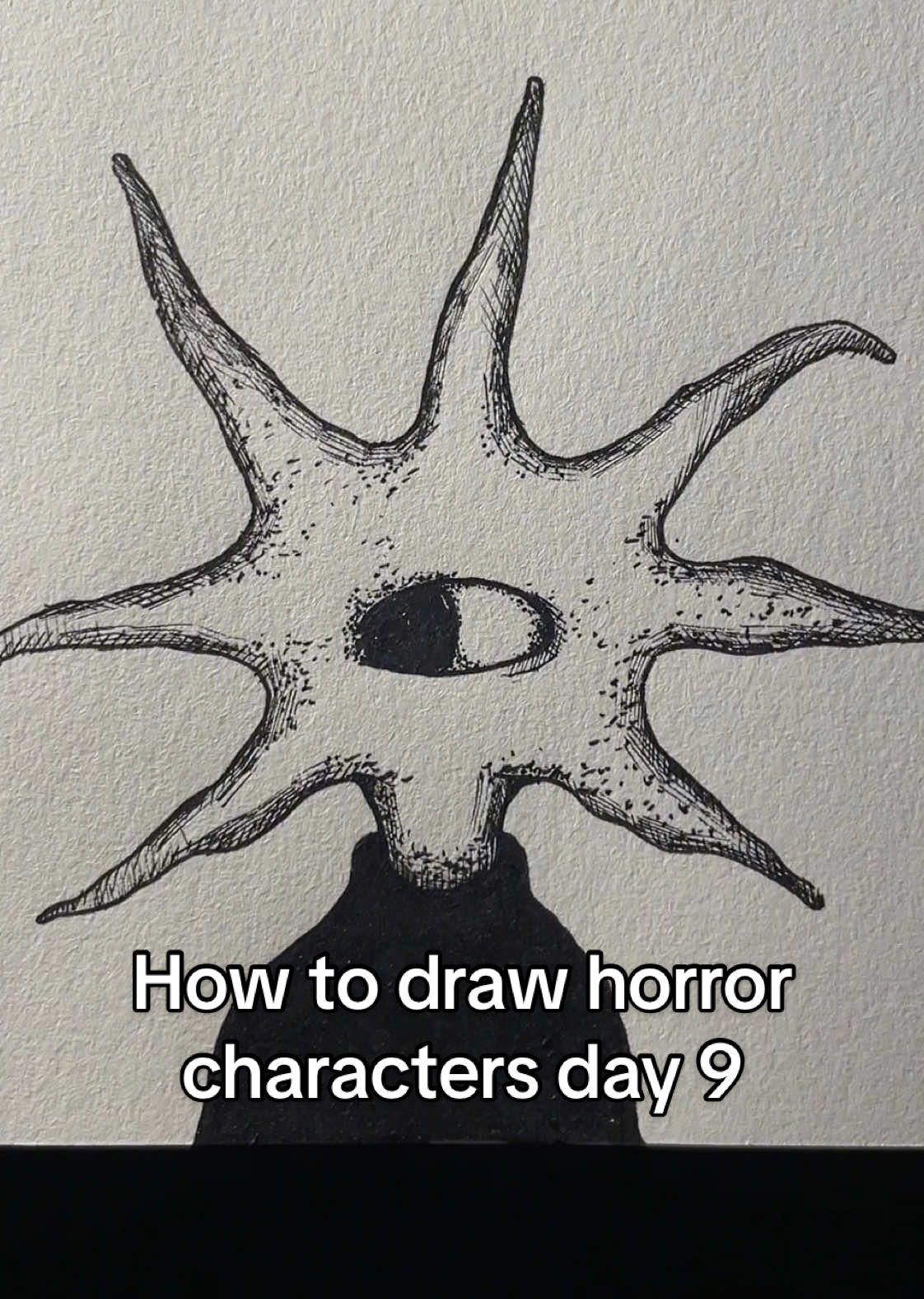 How to draw horror characters! #art #artistsoftiktok #drawing #horrortok #thelocust  how to draw horror characters the locust art drawing tutorial 