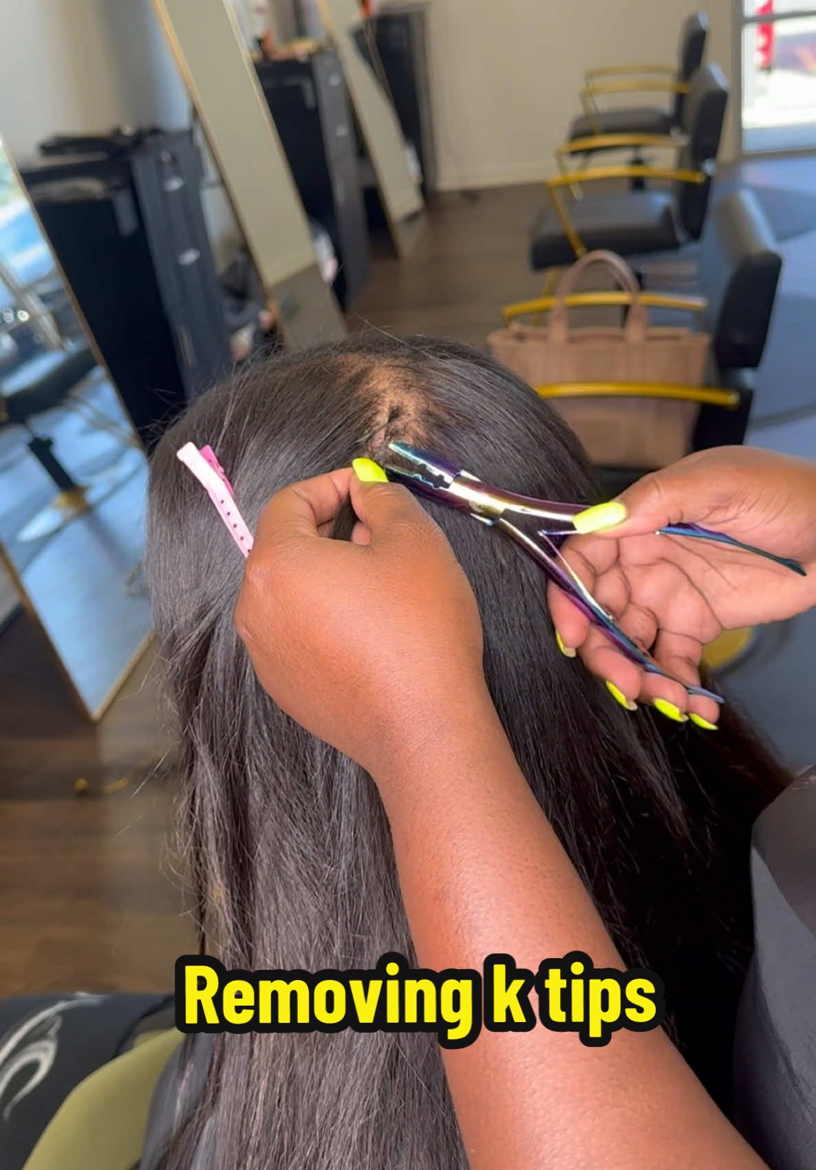 How to remove k tips  . . . #ktipextensions #ktips #4u #viral #viralpost #fyp #explorepage✨ #4you #hairreels #hairtutorial #viralreels #hairincluded 