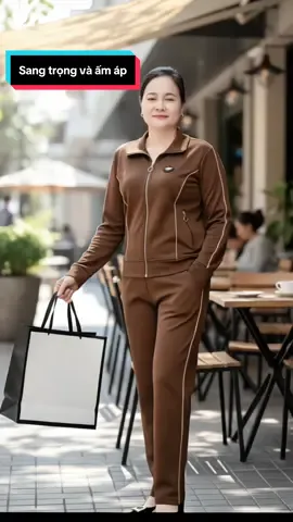 Bộ đồ trung niên thu đông cực sang trọng và quý phái #hoale4mua #bodotrungnien #botrungnien #quatangme #dobotrungnien 