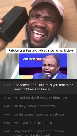 Religion uses fear and guilt as a tool of manipulation #religion #God #cosmologicalargument #christianity #aethiesttiktok 
