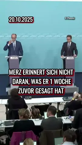 Dass Bundeskanzler Friedrich Merz gerne das Blaue vom Himmel herunter lügt, ist schon jedem bekannt. Hier mal ein anschauliches Beispiel davon, dass er sich offenbar seine Lügen nicht mehr merken kann. #merz #cdu #brandmauer #afd #politik 