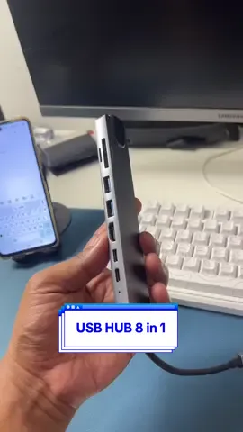 Usb hub 8 in 1 #usbhub #usbextension #modalkontendoang 