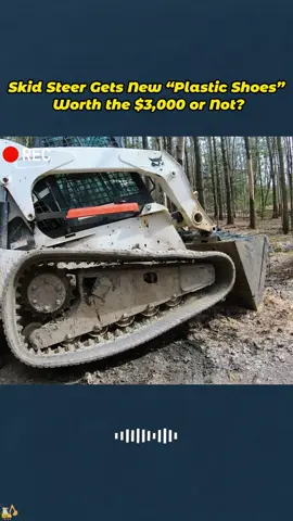 Skid Steer Gets New “Plastic Shoes” — Worth the $3,000 or Not? #SkidSteer #MachineRepair #TrackReplacement #PlasticTracks 