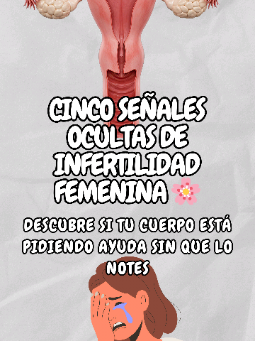 ¿Sabías que tu cuerpo podría estar enviándote señales silenciosas sobre tu fertilidad? 🌸 Muchas veces ignoramos síntomas que parecen “normales”, pero en realidad pueden estar afectando nuestras posibilidades de ser mamás en el futuro 🤰💭. En este video te comparto cinco señales ocultas que podrían indicar desequilibrios hormonales o problemas reproductivos, como periodos irregulares, cólicos fuertes, sangrados anormales, cansancio constante o aumento de peso inexplicable ⚠️. Mira hasta el final 🎥 porque entender tu cuerpo a tiempo puede marcar una gran diferencia. 💕 Cuida tu salud hormonal, escucha tu cuerpo y comparte esta información con quien la necesite. ✨ #ovarios #cancerpoliquistico #infertilidad #parati 