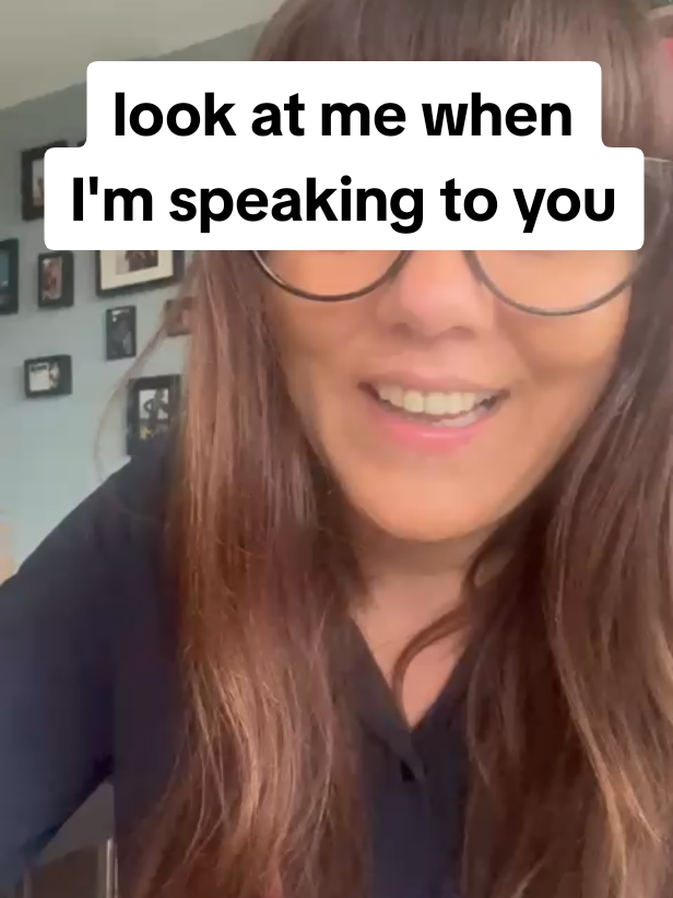 Look at me when I'm speaking to you. #autism #ADHD #fyp #awarness 