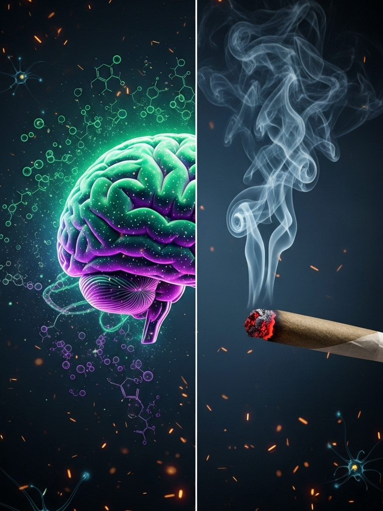 Você acha que sabe o que um b3ck faz com você? Então se prepara: o THC entra no sangue, invade o cérebro e liga o modo “felicidade forçada”. Dopamina explode, a memória desliga, e os olhos ficam vermelhos de tanto o corpo tentar entender o que tá rolando. Essa é a real explicação científica do barato — sem filtro, sem hipocrisia. #ciência #Substâncias #curiosidades #neurociência #THC