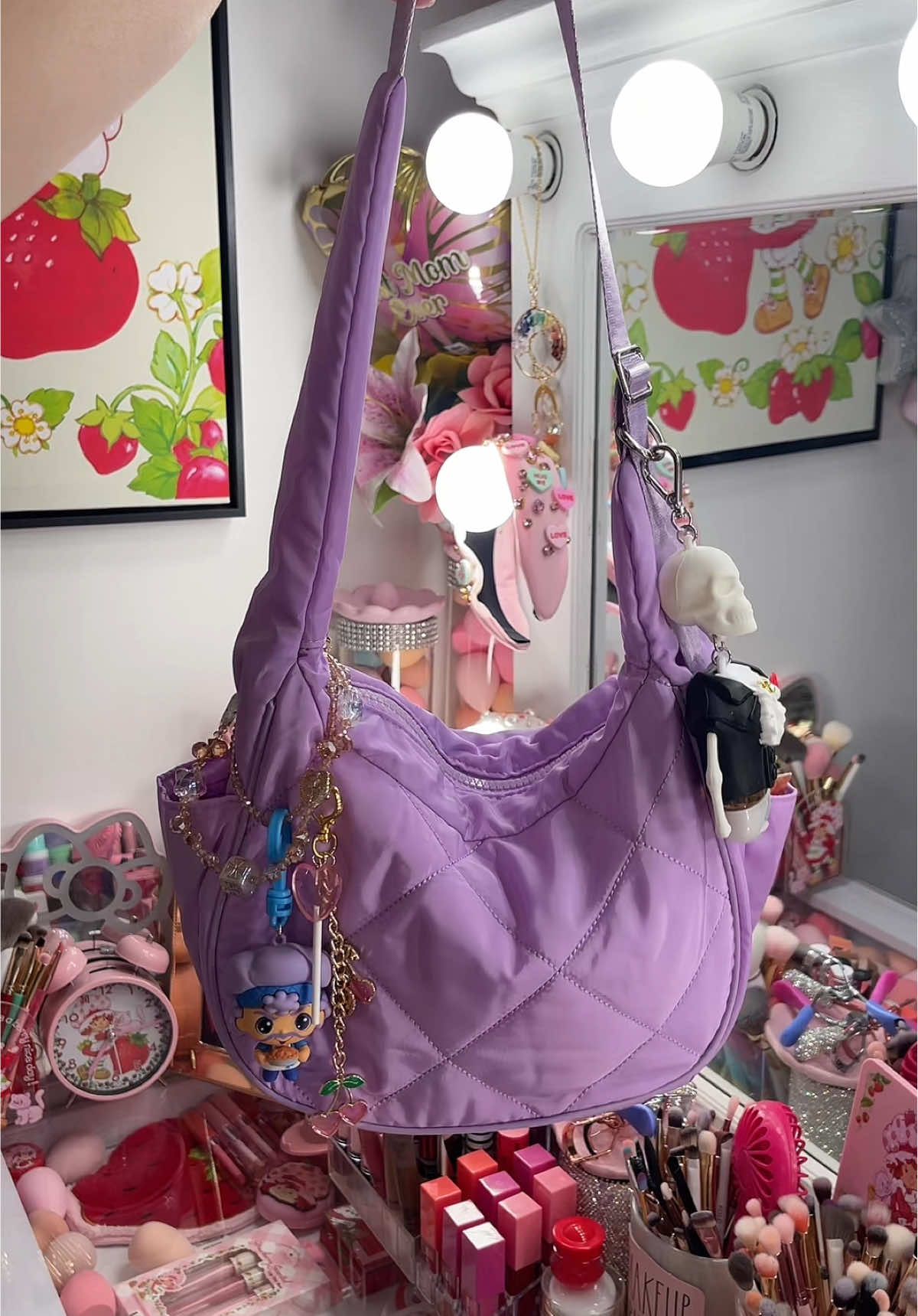 Love my new bag 💜 #bag #purse #pursetok #packmybag #whatsinmybag 