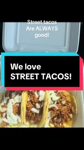 We love our STREET TACOS! ❤️🔥 #tacotruck #streettacos #mexicanfood #tacos #goodfood 