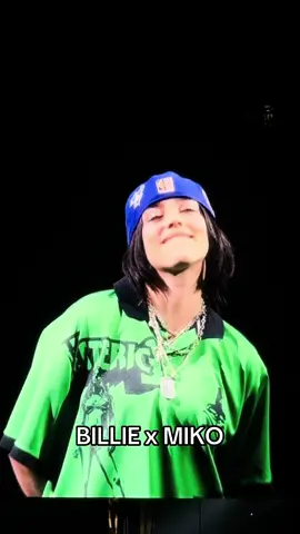 I LOVE THEM!  @BILLIE EILISH and @baby miko 💗 #billieeilish #youngmiko #hmhastour 