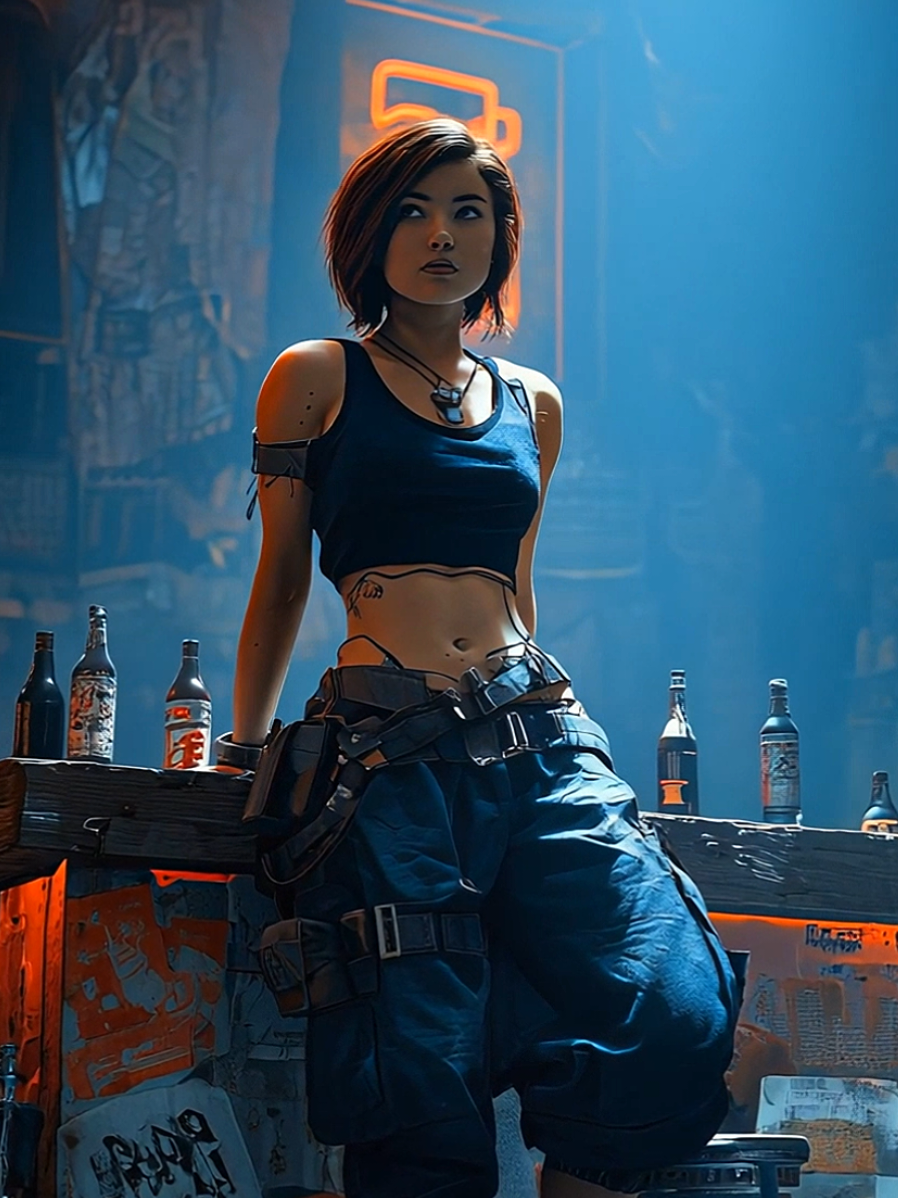 Neon frost - the city flickers through white noise  #cyberpunk #neoncity #futurescape #moodyvibes #aivideo 