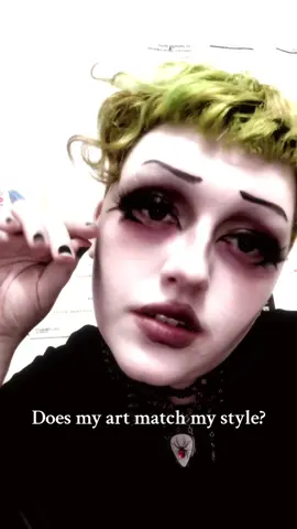 Does my art look how you expected? 👀✨🖋️ #artistsoftiktok #artist #goth #gothicstyle #gothicartist 