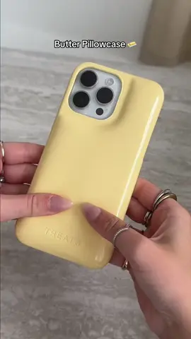 We’re still not over this colour 🧈 Now available for Iphone 17!! #treatstudios #accessories #phonecase #customise #stickers #fyp #foryoupage #butteryellow #phonecasediy 