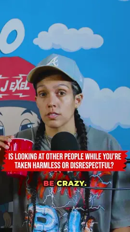 Is looking at other people while you’re taken, harmless? Or disrespectful? 👀 Watch this full episode EXCLUSIVELY ON:  Patreon.com/TheNoHomoShow #bossbrittxdjexel #queer #queertiktok #Lesbians #studtiktok 