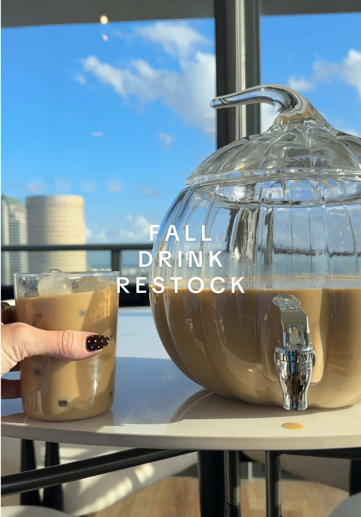 Let’s restock my new drink dispenser with my fall coffee! ☕️🍂 #asmr#restock#drinkrestock#fallrestock#organized 