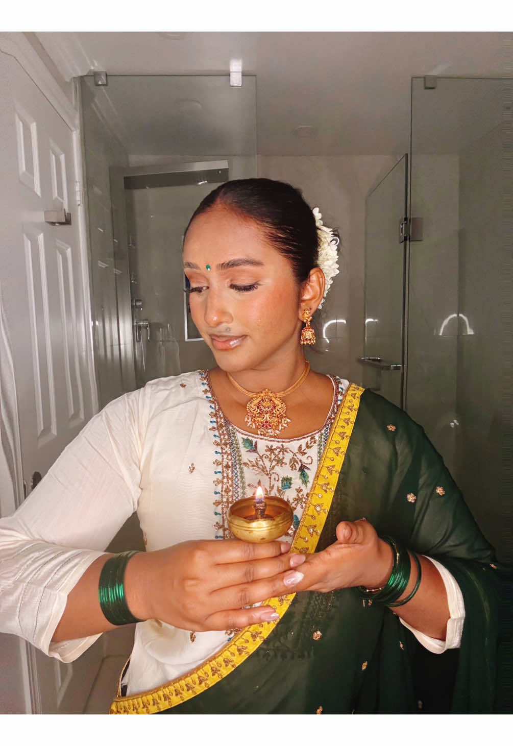 Diwali 🪔  #tamil #Diwali #transitionreel #traditionallook 