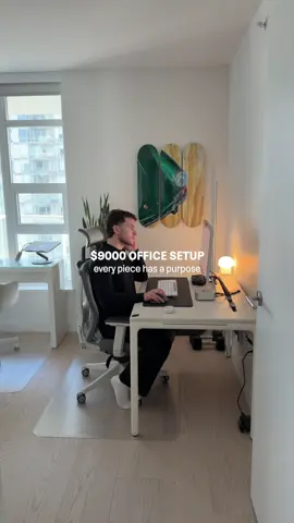 Here is my $9000+ office setup  Products Featured  @apple Studio Display, Mac Mini, and Air Pod Max  @Logitech MX Master 2 and Signature Solar Slim  @beflo | Find your flow Tenon Mini @SanDisk Technologies, Inc. 2 TB External Drive  #desksetup #desktour #deskgoals #officesetup 