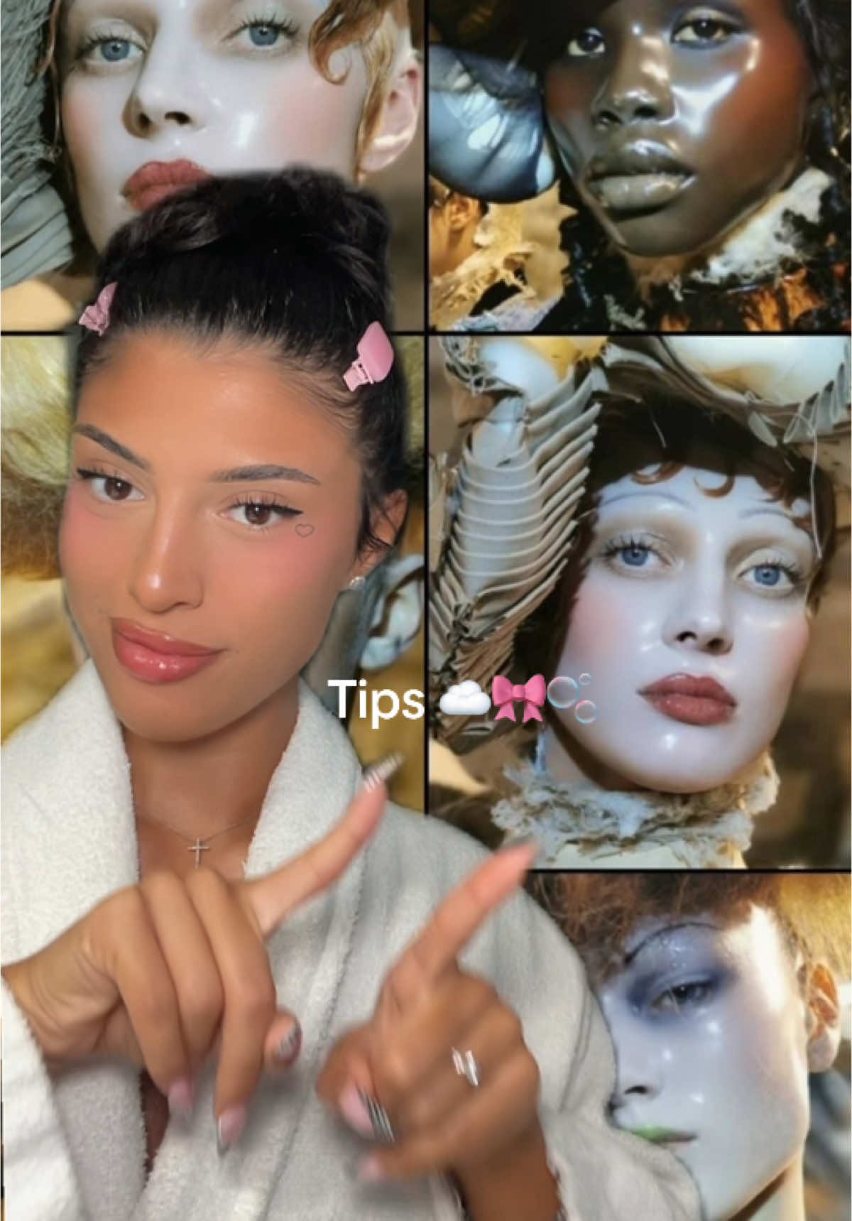 Tips pour refaire le maquillage glass skin uniquement avec de la skincare 🎀🫧 @Yepoda [Publicité] #yepoda #kbeauty #skincareroutine #koreanskincare 