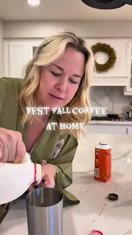 Excuse the just out of bed look but I needed you to know this very easy but very delicious coffee hack! ☕️🎃 ##coffee##fallcoffee##coffeerecipe##coffeerecipes