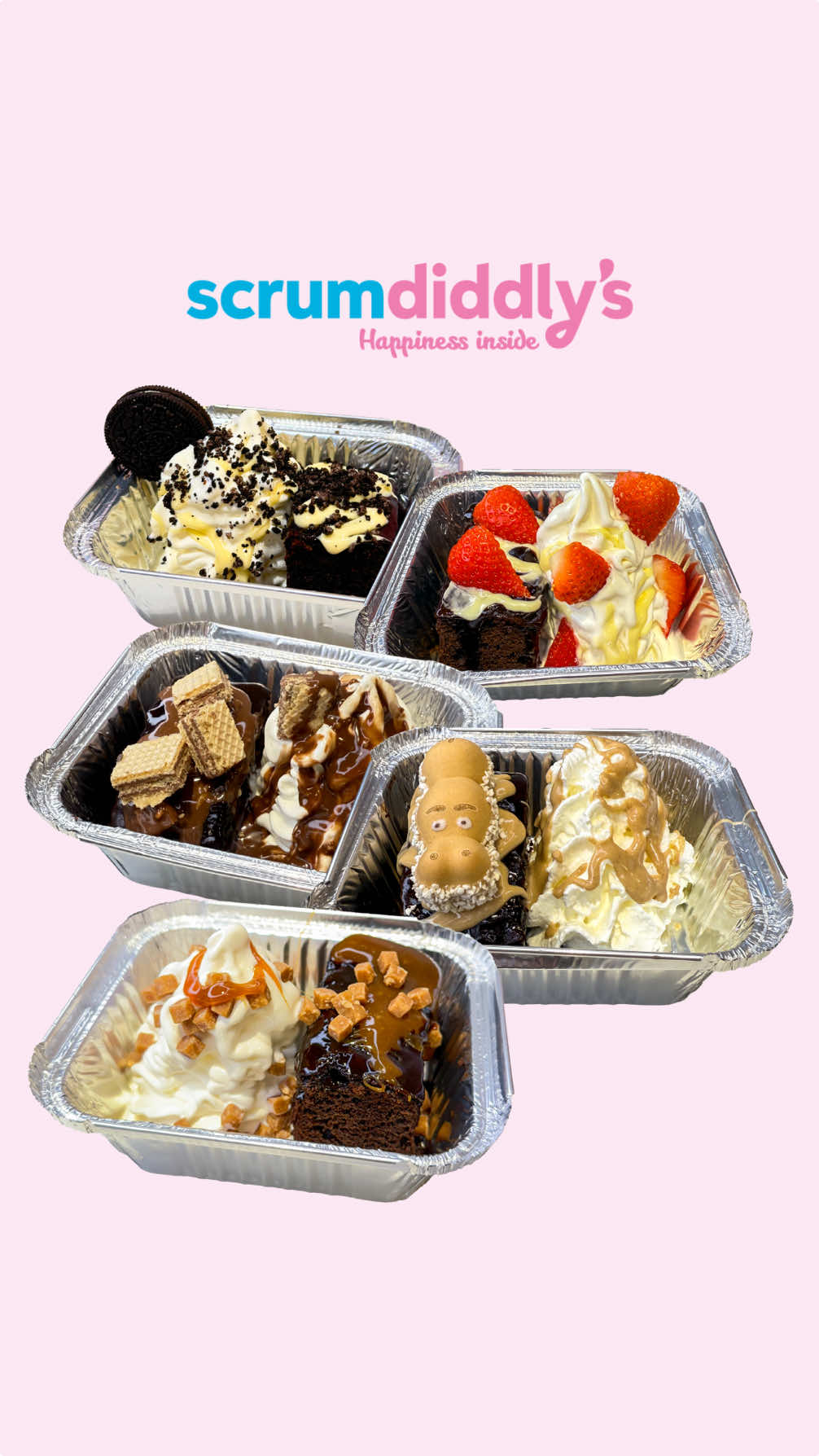 Warm brownie. Cold ice cream. Wild toppings. Our new Warm Brownie Menu is here — with 5 indulgent combos made to melt your winter blues. #Scrumdiddlys #BrownieHeaven