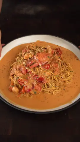 Lobster Pasta 🦞 🍝 #homemade #lobster #pasta 