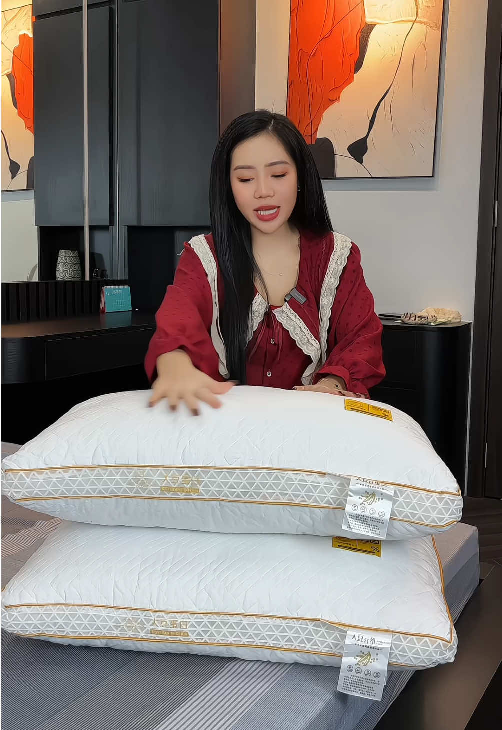 Ruột gối sơ đậu nành nằm êm lắm luôn #ruotgoi #changagoidem 
