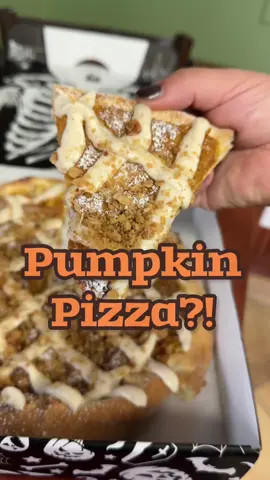 Would you try this? Pumpkin pie pizza from @Above The Crust in Las Vegas. Available for the month of October!  #vegasfood #lasvegasfood #pumpkinseason #pizza #vegastiktok 