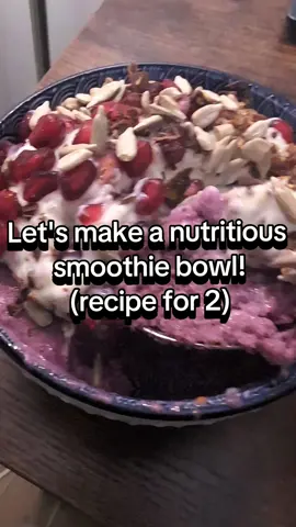 SUPER NUTRIENT-DENSE SMOOTHIE BOWL for snack yesterday was SO good  The seasonings give it an autumn vibe (also the pomegranate and pumpkin seeds!) Makes a filling snack or light meal for yourself and someone else #smoothiebowl #snack #foodies #dietitian #nourishwithdaryl 