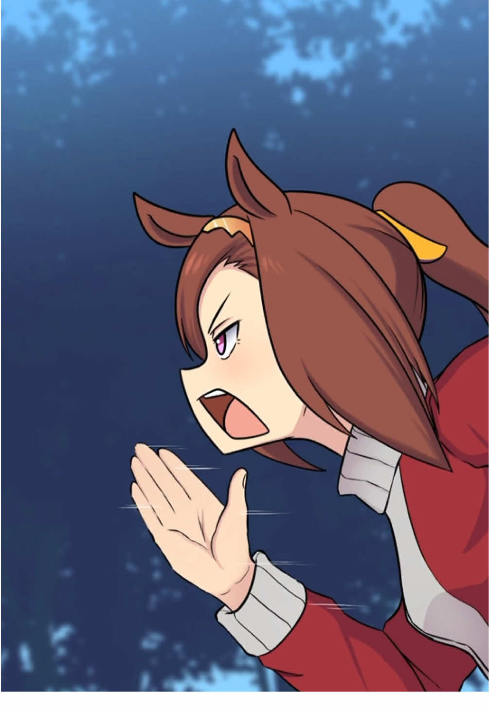 Power diff, sorry Bakushin..  Can’t beat the harikitte hikou  #umamusume #bakushin #animation #animated #fanart 