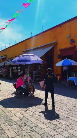 El centro de Peña de Bernal es un encantador conjunto de calles empedradas, plazas arboladas y casas coloniales, rodeado de una naturaleza impresionante #peñadebernal #queretaro #pueblosmagicos 