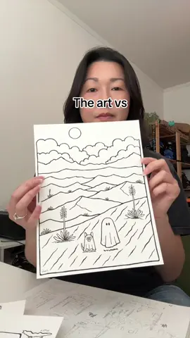 White Sands Spooky National Park #art #arttok #artistsoftiktok #artreveal 