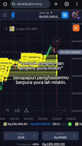 tunjukan jika hinaan keluar dari mulut orang itu 😂 #trader #trade #crypto #stockity #stockityid 