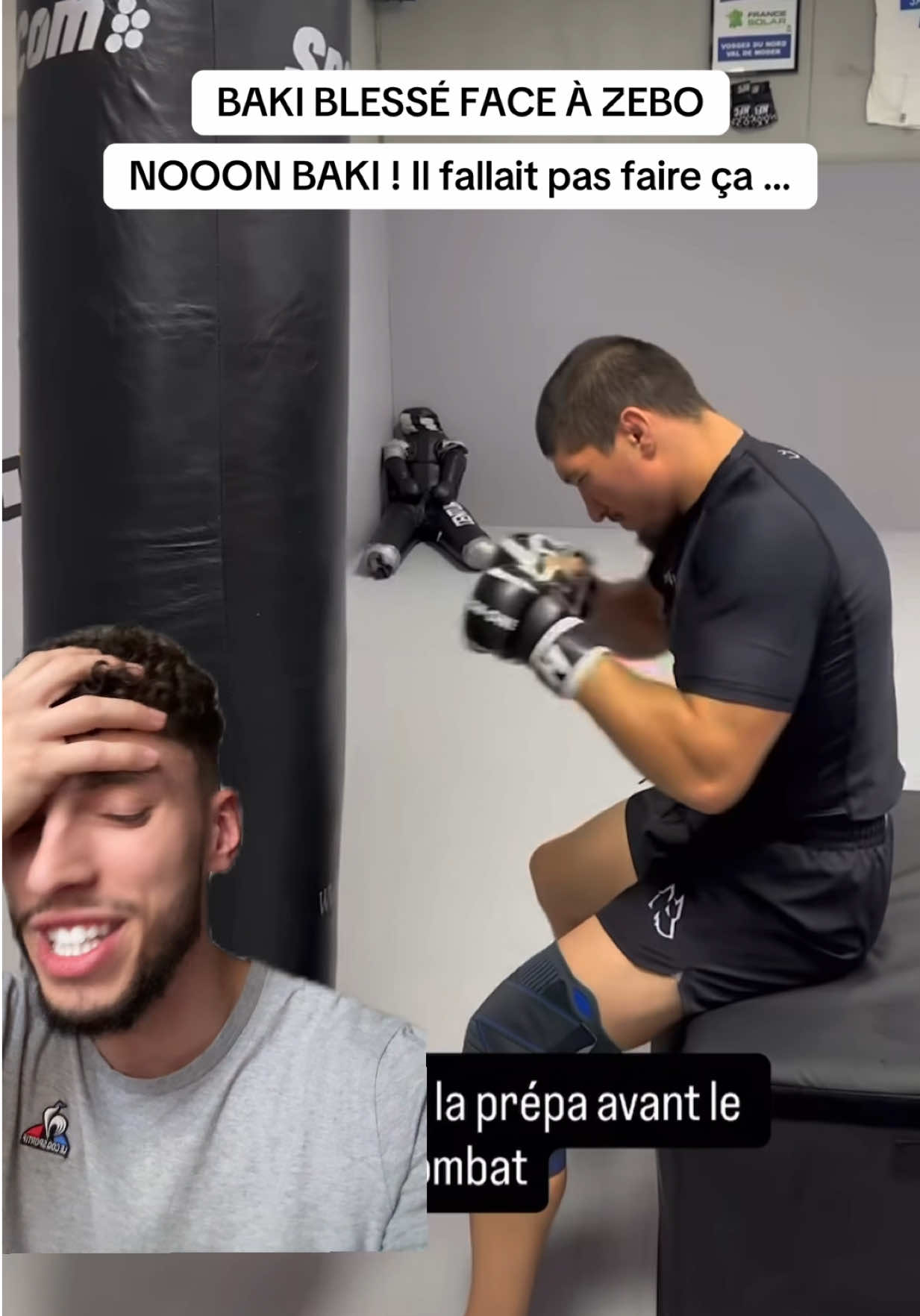 BAKI ! Fallait pas faire ça …  Force à lui et son équipe , j’espère qu’il reviendra plus fort 🤝💪#UFC #mma #combat #combattant 