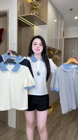 Áo polo cổ sen kẻ tay bồng combo giá hời đang được trợ giá tranh thủ hốt liền chị em ơi  #aopolo #aopolonu #aopolodep #aopolotron  #aococtay