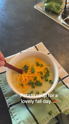 Potato soup for lunch 😎. #potatosoup #homecooking #soupforlunch 