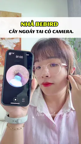 Trước giờ mình không nghĩ tai mình dơ như vậy luôn á. Nhờ có cây ngoáy tai có camera này nhìn thấy ráy tai bên trong nên lấy dễ dàng lắm luôn. #nhaamberday #ngoaytaicamera #bebird 