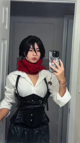 ugh love how this cosplay turned out #mikasa #mikasacosplay #lgbtq #mua 