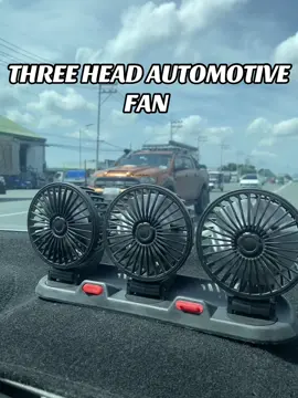 Three head automotive fan! ##minifan #car #trending #caraccessories #fyp 