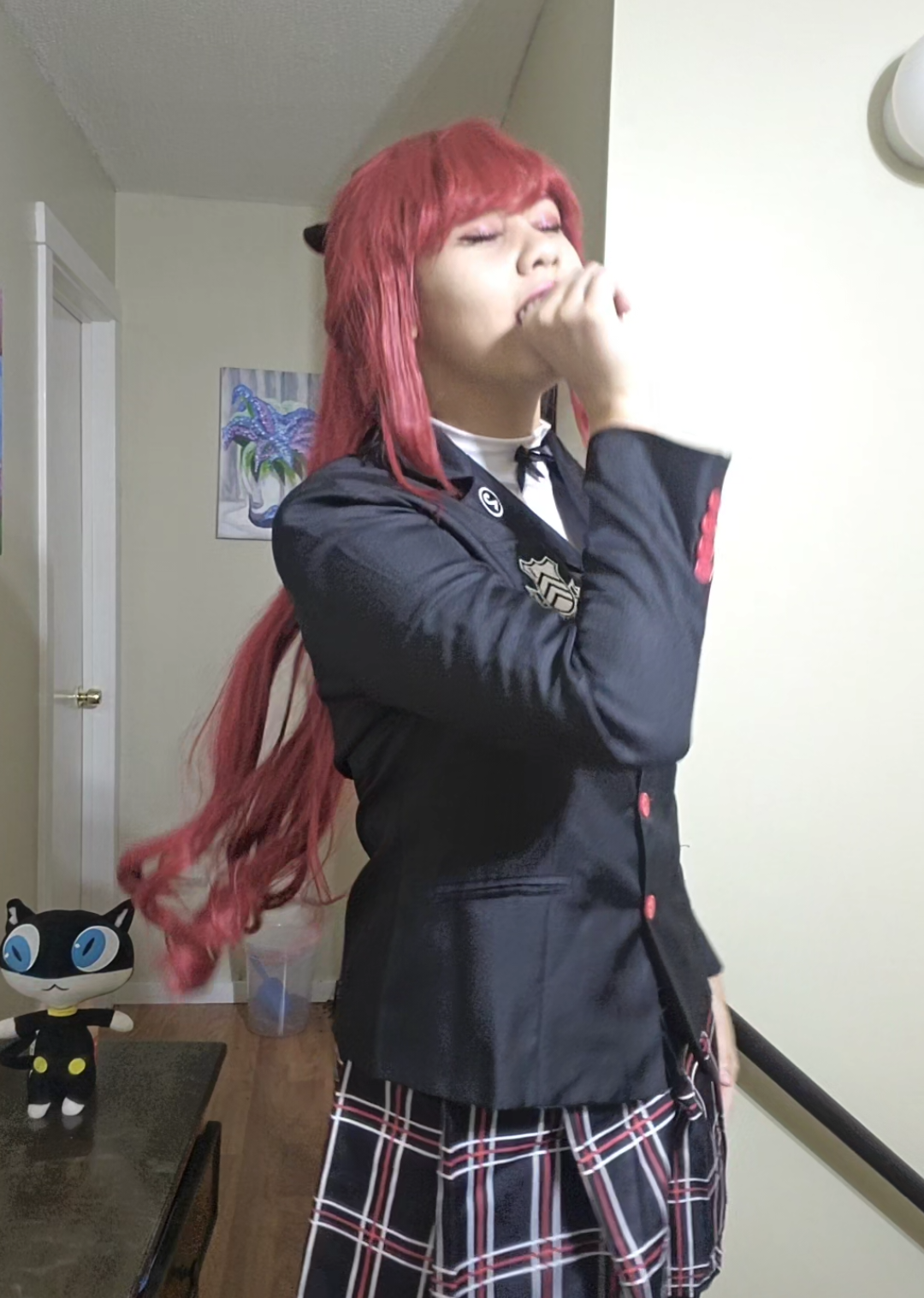 Morgana is rapping in the bg btw  #persona5 #kasumi #cosplay #fyp #vicyisthecoolestpersonever 