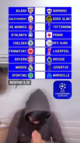 #championsleague Round 3/8 