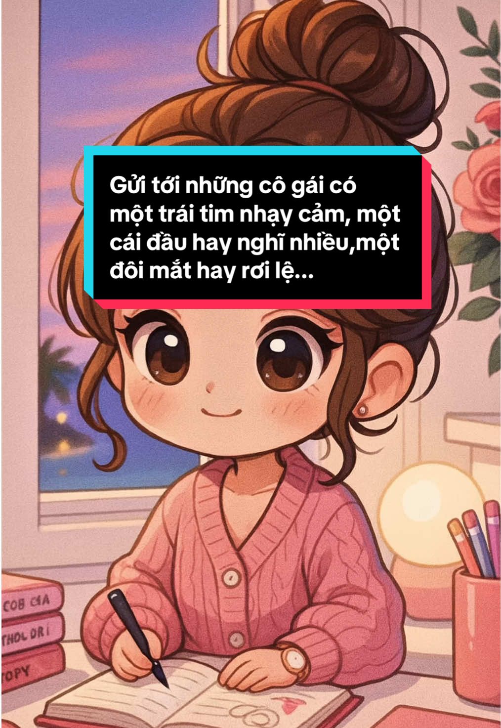 Gửi tới những cô gái có một trái tim nhạy cảm, một cái đầu hay nghĩ nhiều,một đôi mắt hay rơi lệ...#cuocsong #vuivemoingay❤️ #fyp #viral #tichcuc 