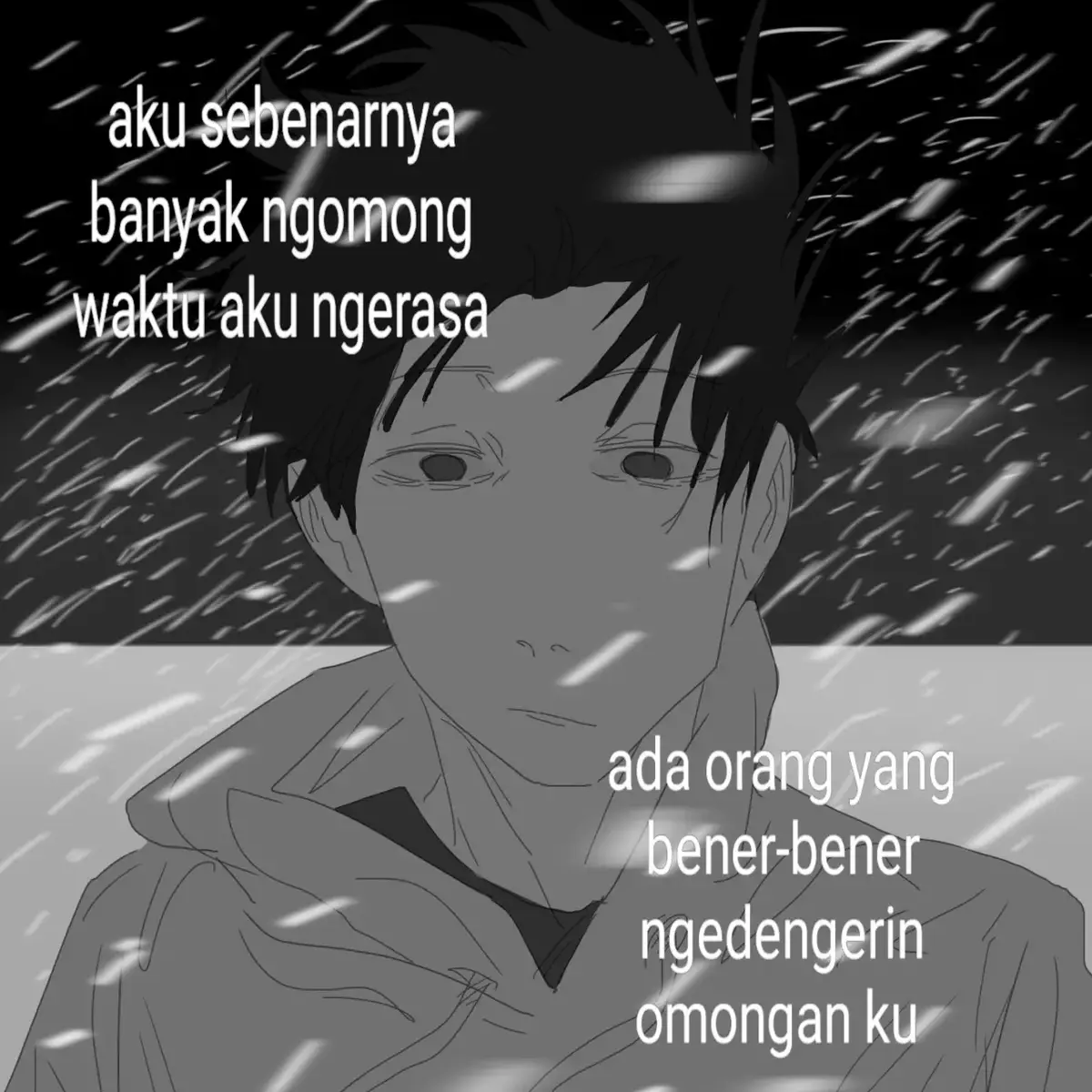 kalo udah nyaman sama seseorang pasti langsung banyak bicara  #art #artwork 