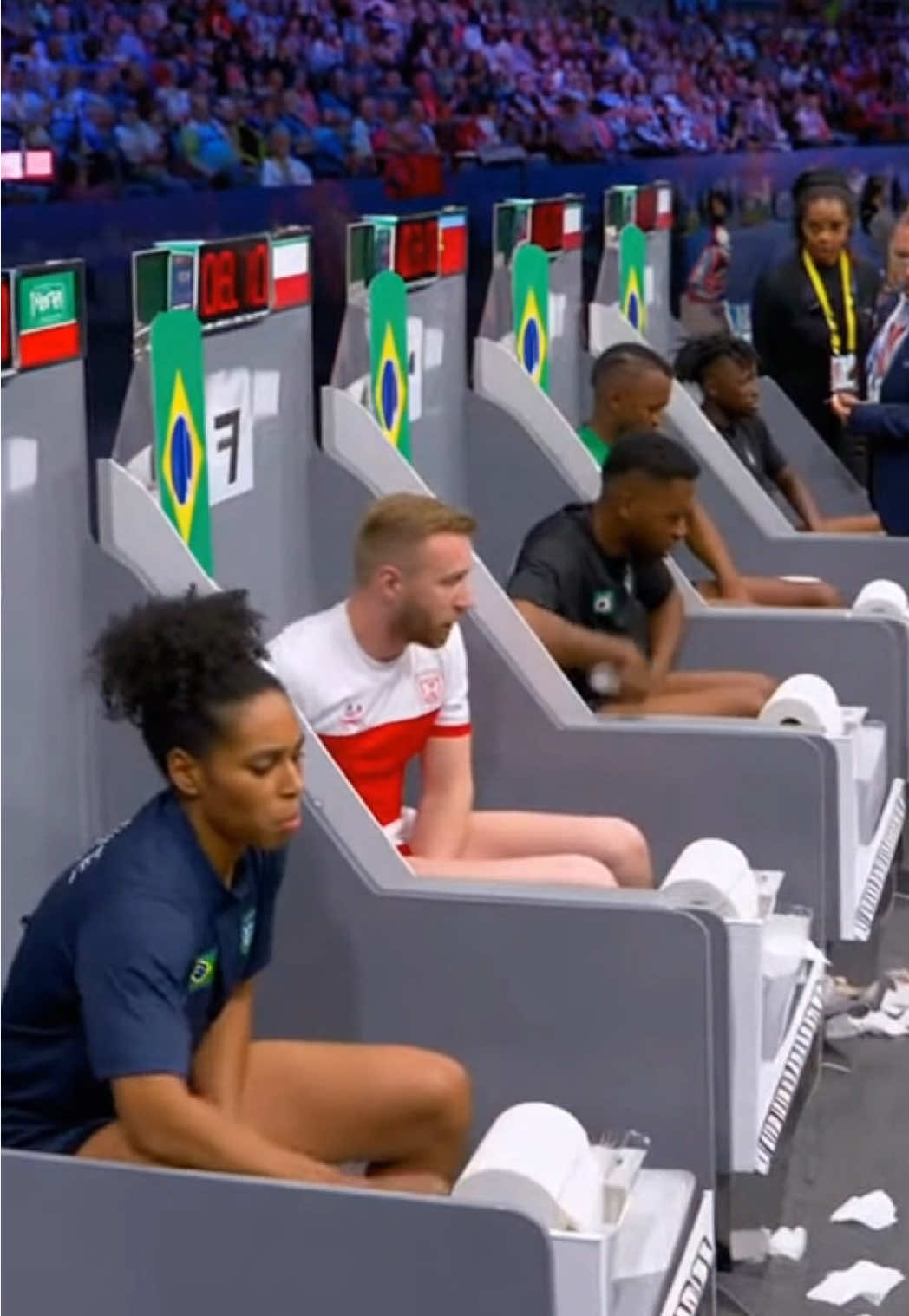 Olympic Speed Wiping Event! 🧻 🥇 #foryoupage 