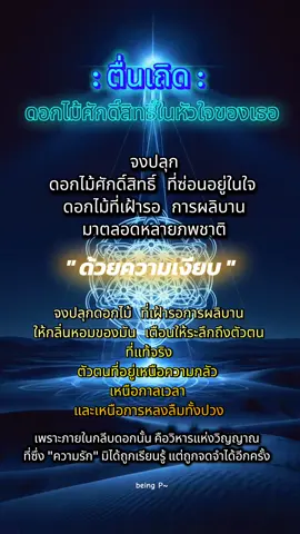 Awaken the sacred flower within your heart.” คือการเชิญให้หวนกลับมาสู่หัวใจ  ศูนย์กลางของพลังชีวิตและความบริสุทธิ์ภายใน ดอกไม้ศักดิ์สิทธิ์ในที่นี้  เป็นสัญลักษณ์ของจิตวิญญาณแท้ ที่ผลิบานได้เมื่อจิตสงบและเปิดรับพลังแห่งความรักอย่างปราศจากเงื่อนไข เมื่อหัวใจเริ่มตื่น ดอกไม้ภายใน จะค่อยๆ คลี่กลีบออก พร้อมปล่อยกลิ่นหอมของความเข้าใจ การให้อภัย และความเมตตา ทุกกลีบของมันคือบทเรียน ที่ชีวิตเคยพาเราเดินผ่าน และทุกการผลิบาน คือการคืนพลัง ให้กับตัวตนที่แท้จริง จงฟังเสียงแห่งหัวใจ  เพราะนั่นคือเสียงเรียกของ บ้าน สถานที่ซึ่งจิตจะได้พัก และรักจะได้เปล่งแสงอีกครั้ง #awakening #soul #spirituality #จิตวิญญาณ #frequency 