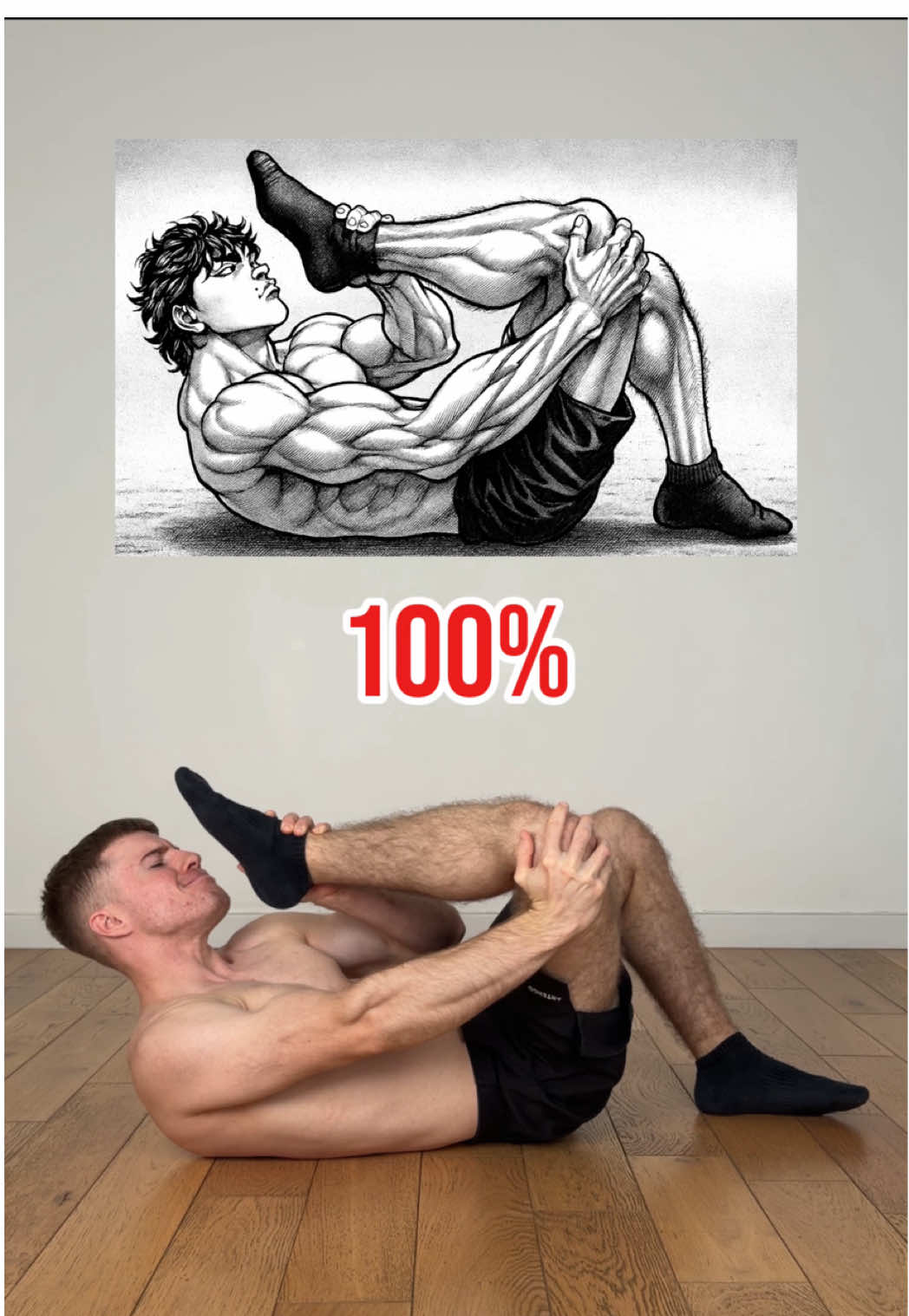 One of the craziest poses I've ever tried 😨 Contrary to what you might think, it doesn't depend so much on having good joint mobility What is most necessary to achieve such an incredible position is flexibility, as it involves intense stretching of the glutes (the movement is actually an external rotation of the hip) But unfortunately, you can quickly feel pain, probably not so much in the hip but mainly in the knee... Firstly, it is important not to overdo this stretch, either in terms of frequency or intensity 👌 Secondly, you can try adjusting the angle between the thigh and the leg, either by decreasing or increasing it to minimize joint pain 😊 Maybe this pose is too extreme, I'll give you that, but in the meantime, I have something for you ! In my bio, I share the stretching method I used when I was a beginner, as well as all my most effective and accessible exercises that don't require any equipment ❌ So click on the link now if you want to discover it and follow the same path  to end your daily pain and finally become flexible ✅ #flexibility #mobility #stretching #yoga #challenge