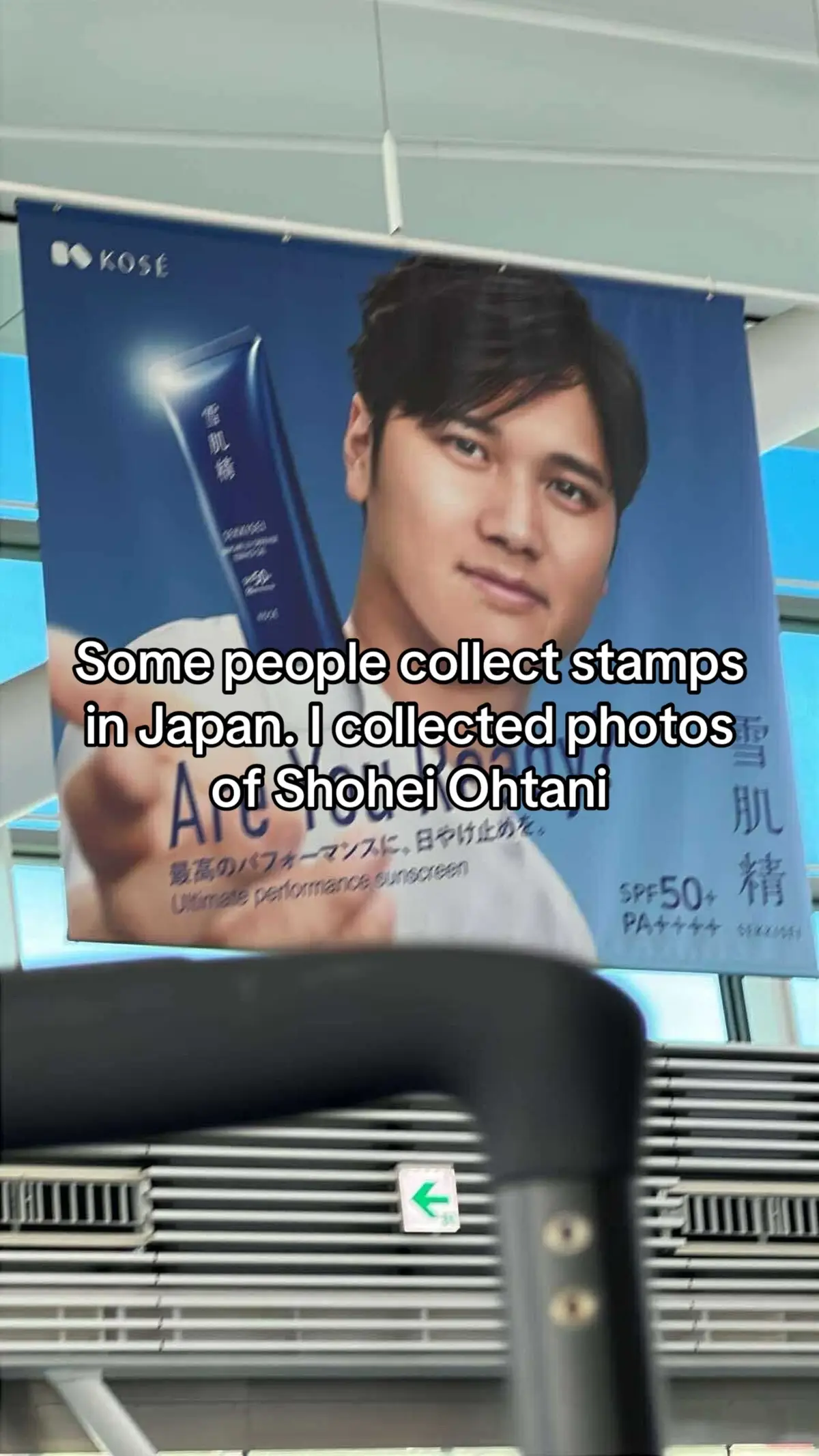 I probably missed a ton more ads of Shohei during my trip #shoheiohtani #japan 