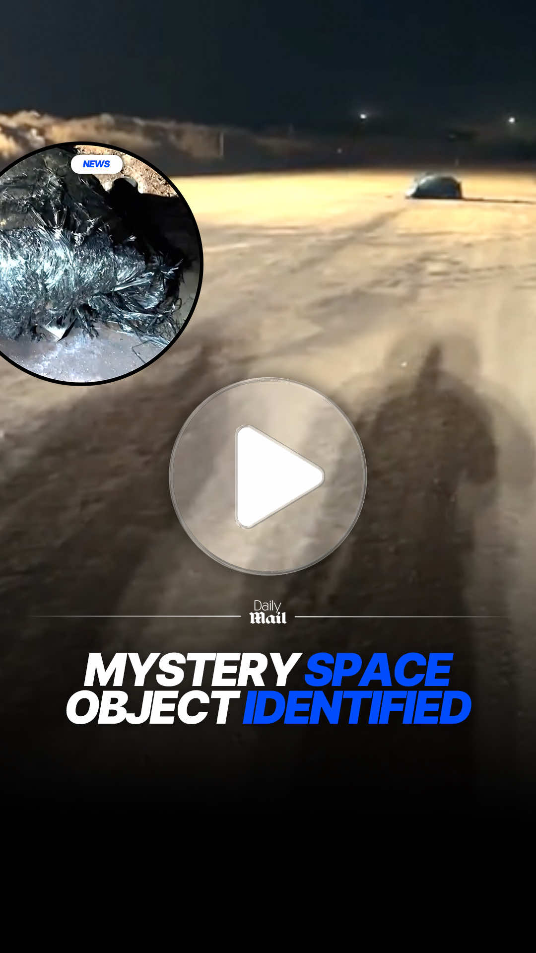 A suspected piece of space junk that crashed near an iron ore mine in the Australian desert has been linked to a Chinese rocket launch. The debris was found by mine workers on Saturday near Newman, in a remote part of the state's Pilbara region, sparking investigations by police and transport authorities. As investigations continue, Flinders University space archaeologist Alice Gorman has floated her own theory, claiming it came from a Chinese rocket called Jielong. Read more on DailyMail.com 📷 WA Police #china #space #australia #news 