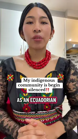 MY COUNTRY IS BEING SILENCED. As an Ecuadorian artist, I am calling on all Indigenous communities across the globe—from Turtle Island to the Amazon—to witness the brutal state violence in Ecuador. Noboa's government is destroying our land, crushing our rights, and murdering our people. We will not be broken. Justice for Efraín, José, and Rosita. SHARE THIS NOW! #IndigenousResistance #Ecuador #StateViolence #IndigenousRights #indigenouswomen 